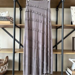 INC ruffled maxi skirt